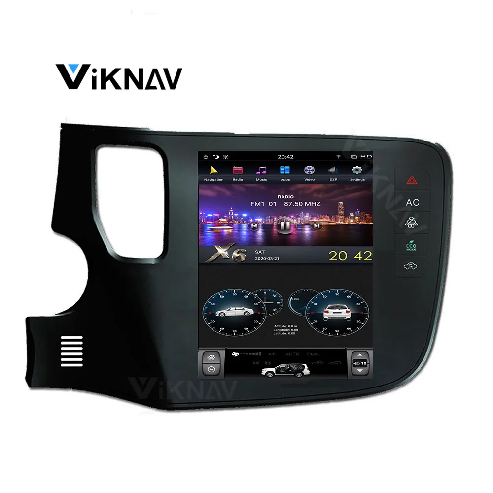 Система Android вертикальный экран автомобильный GPS-навигатор для Mitsubishi OUTLANDER 2016-2019