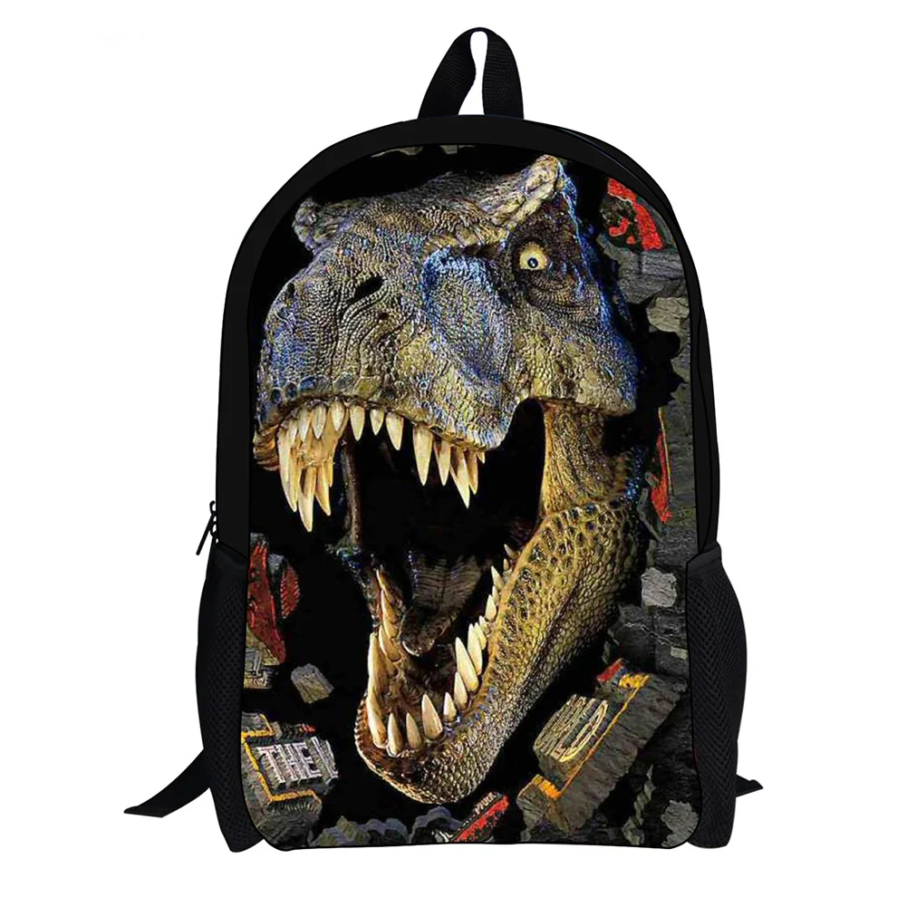 

Travel Dinosaur Outdoor Zippered Stationery Books Children Casual With Shoulder Strap Wear Resistant School Bag