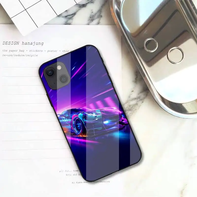 RUICHI Racing Game NFS car Phone Case For iPhone 12 Mini 11 Pro XS Max X XR 7 8 Plus Glass Shell | Мобильные телефоны и