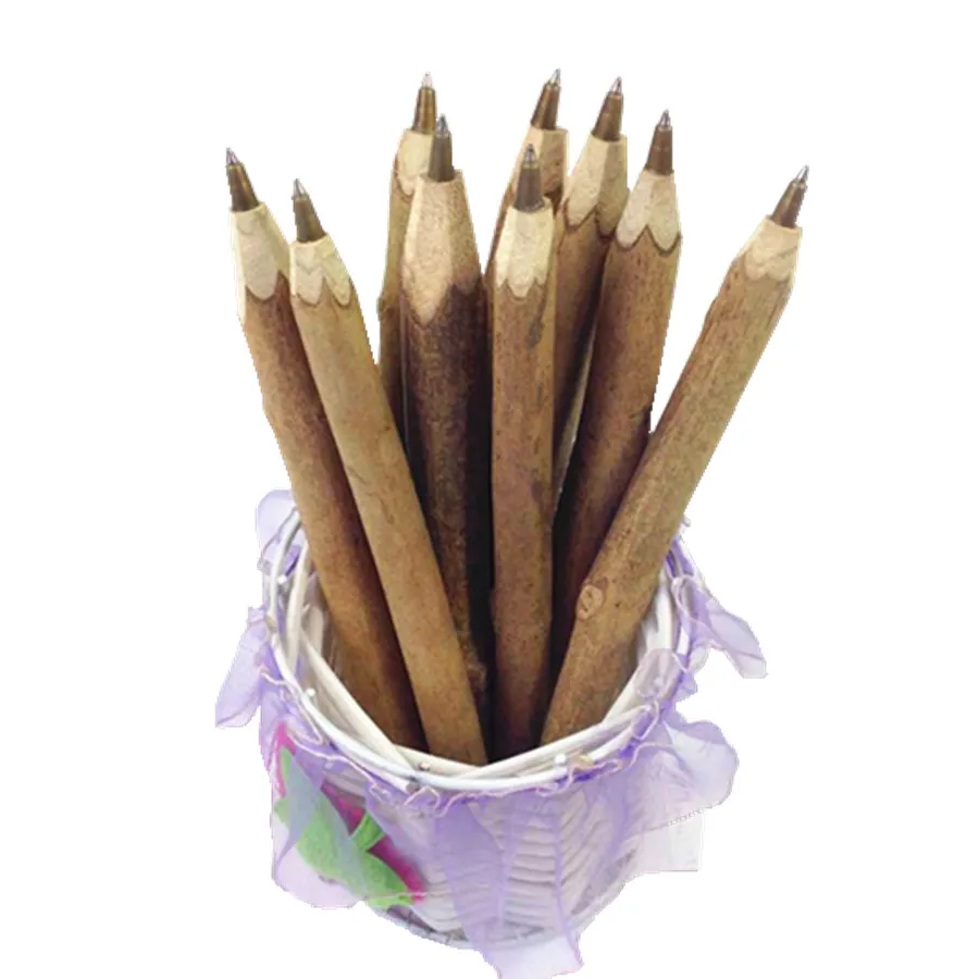 

2 шт./лот винтажная деревянная шариковая ручка ручной работы для школы и офиса canetas escolar