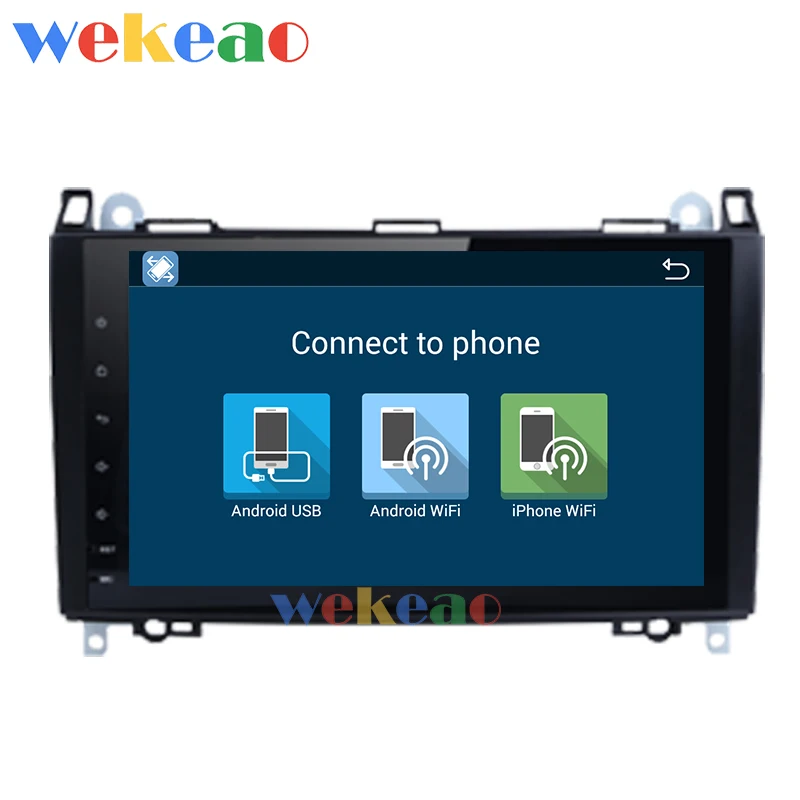 Wekeao 9 'ɺndroid 0 автомобильное радио GPS навигация для Mercedes Benz B200 W203 S203 C180 C200 C209 W209