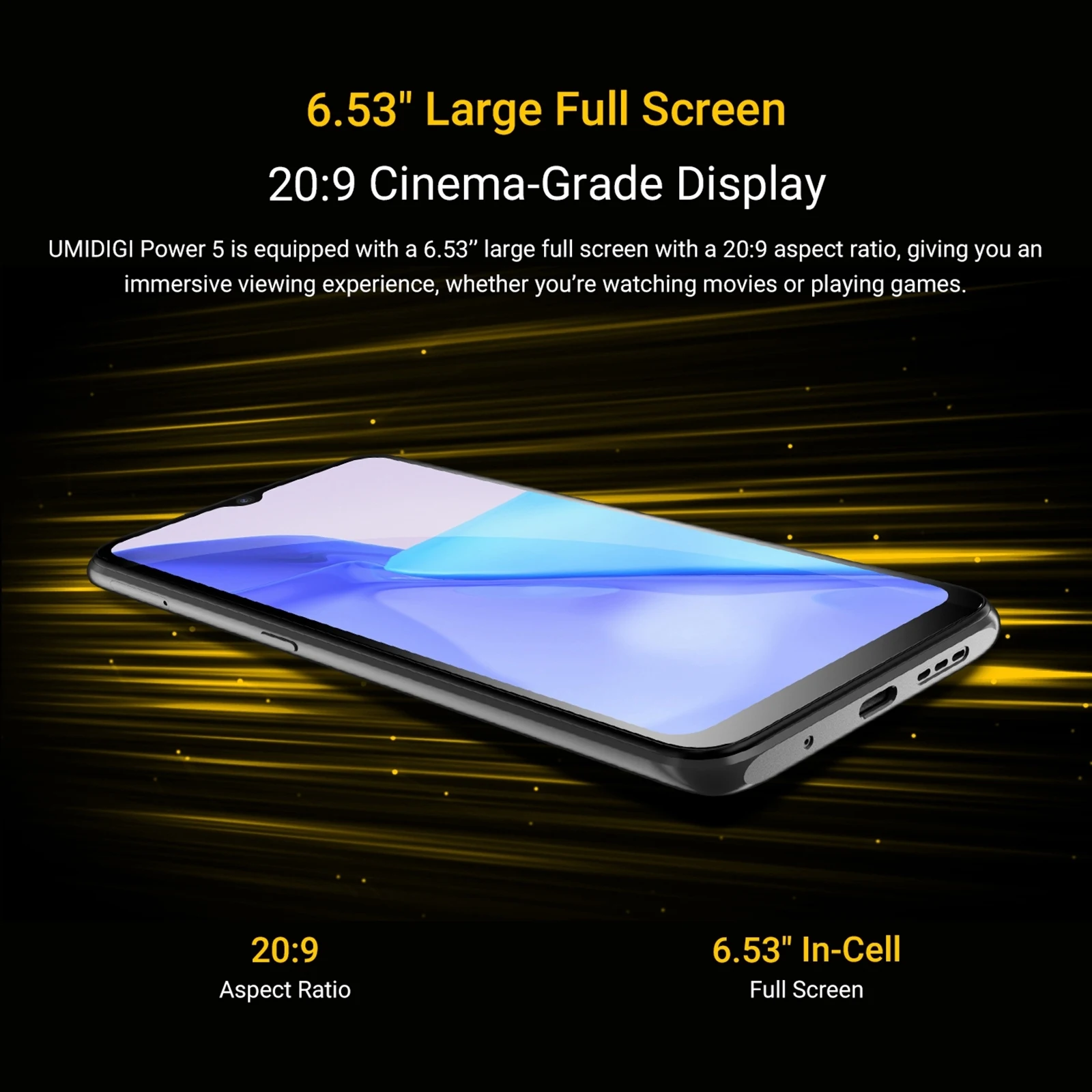 UMIDIGI Power 5 смартфон с 5-дюймовым дисплеем восьмиядерным процессором Helio G25 ОЗУ 3 ГБ