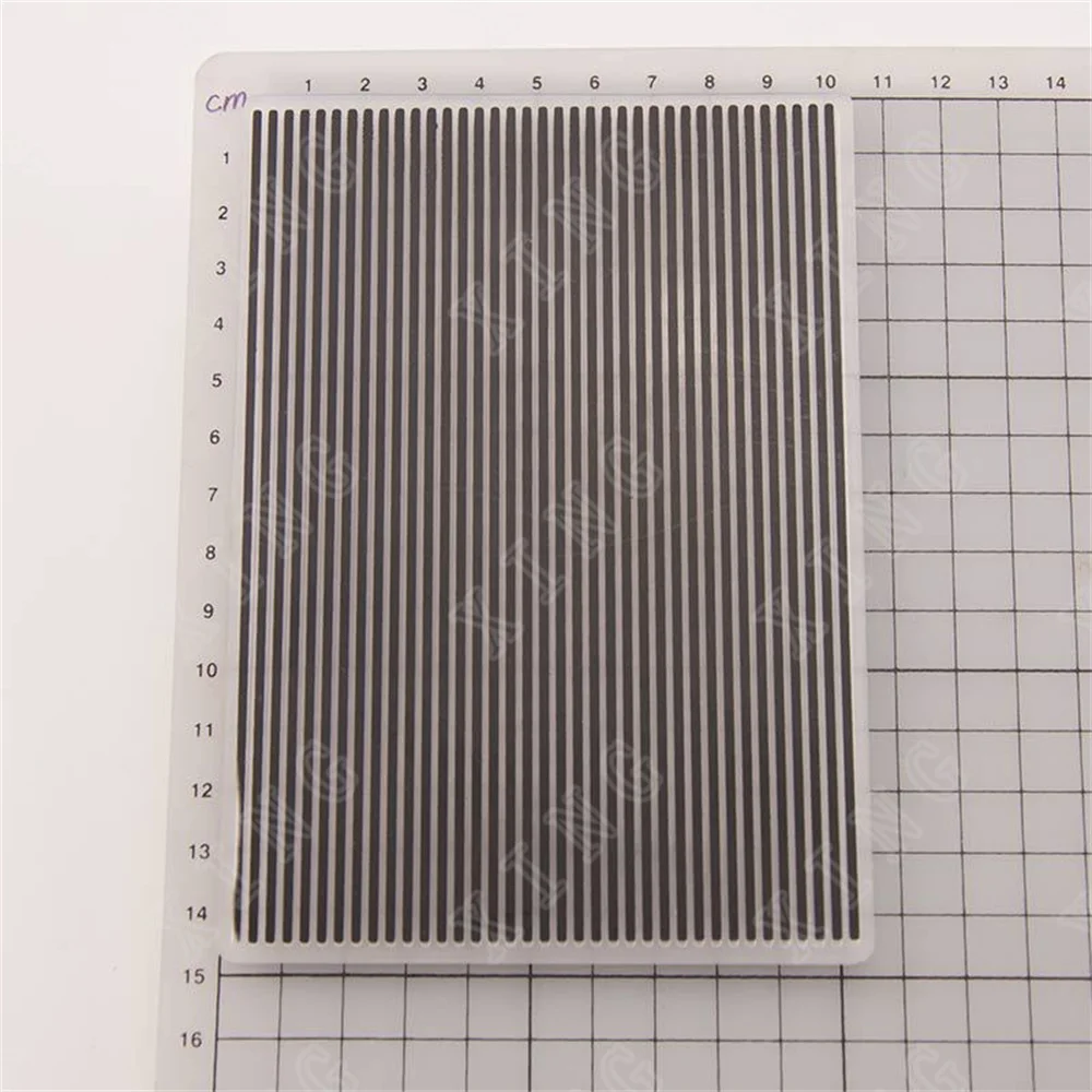 

Diy Crafts Molds Vertical Stripes Background 3D Embossing Folders Paper Diary Greeting Card Scrapbooking Decoration Templates