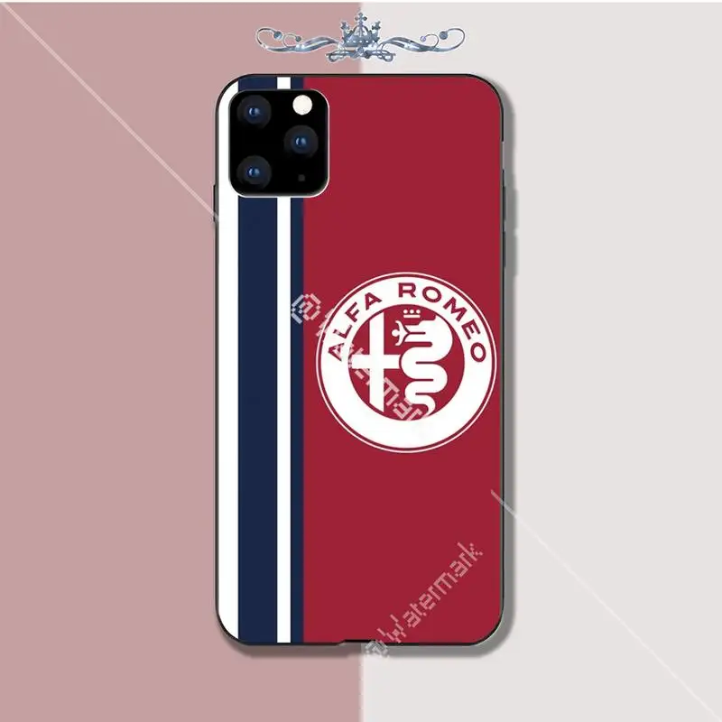 Черный мягкий чехол Yinuoda Alfa Romeo для iphone se 2020 6 6s 7 8 plus x xs max xr 11 12 pro funda | Мобильные