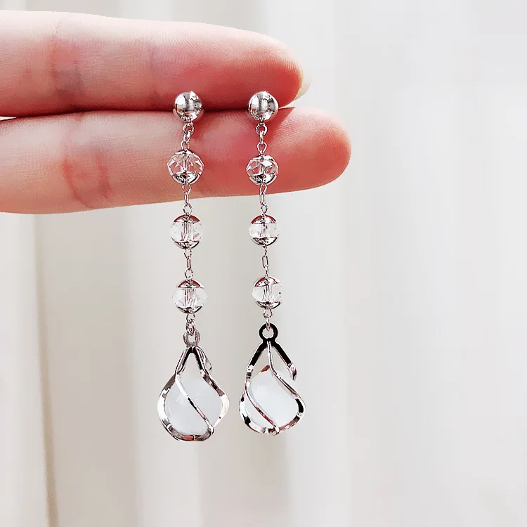 

LVK1 Stud Earrings for Women Female Fashion Jewelry Small Stainless Steel Earrings Rose Gold Silver