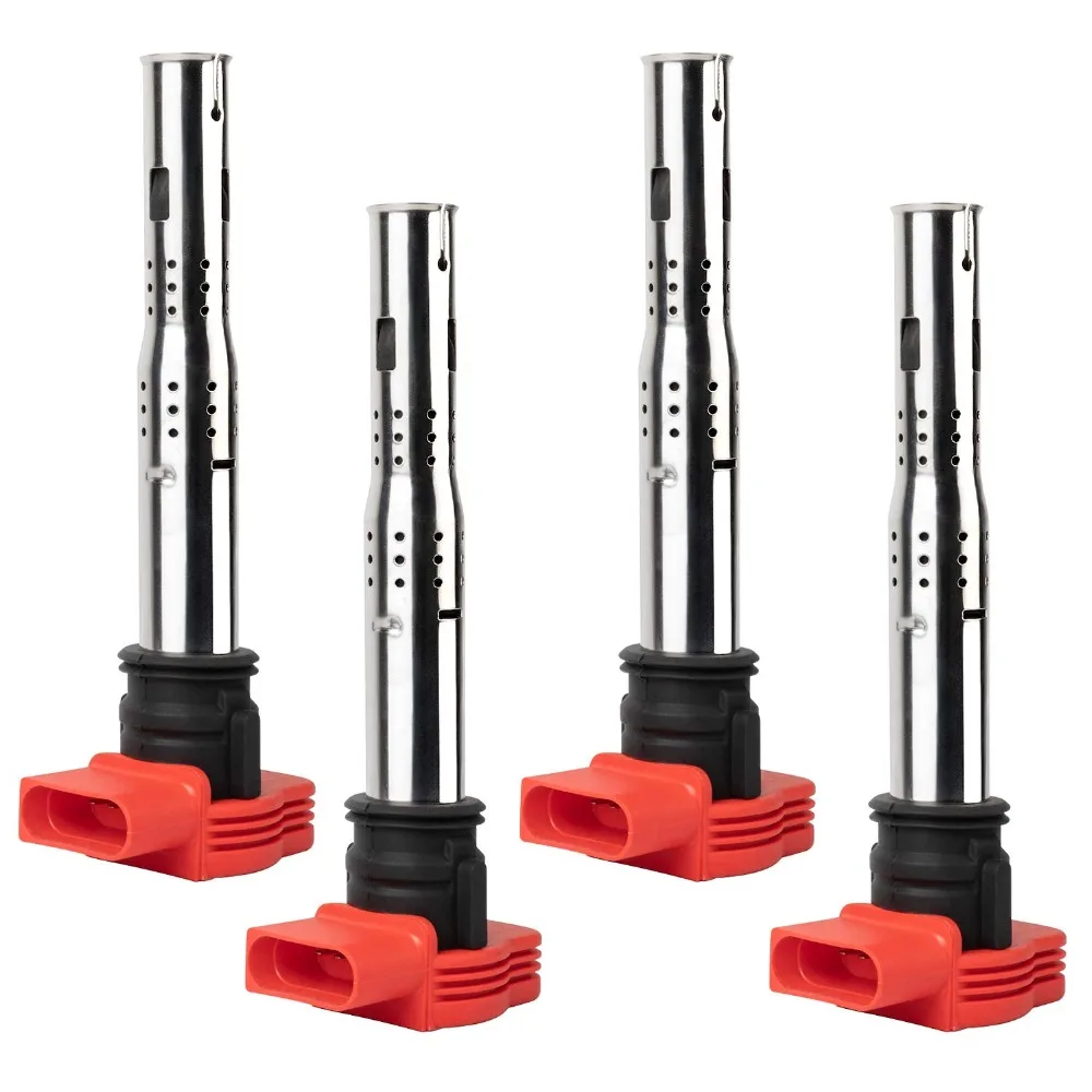 Комплект одежды из 4 предметов новая катушка зажигания для AUDI R8 Q5 Q7 S4 S6 A4 A5 A6 A8 QUATTRO 3