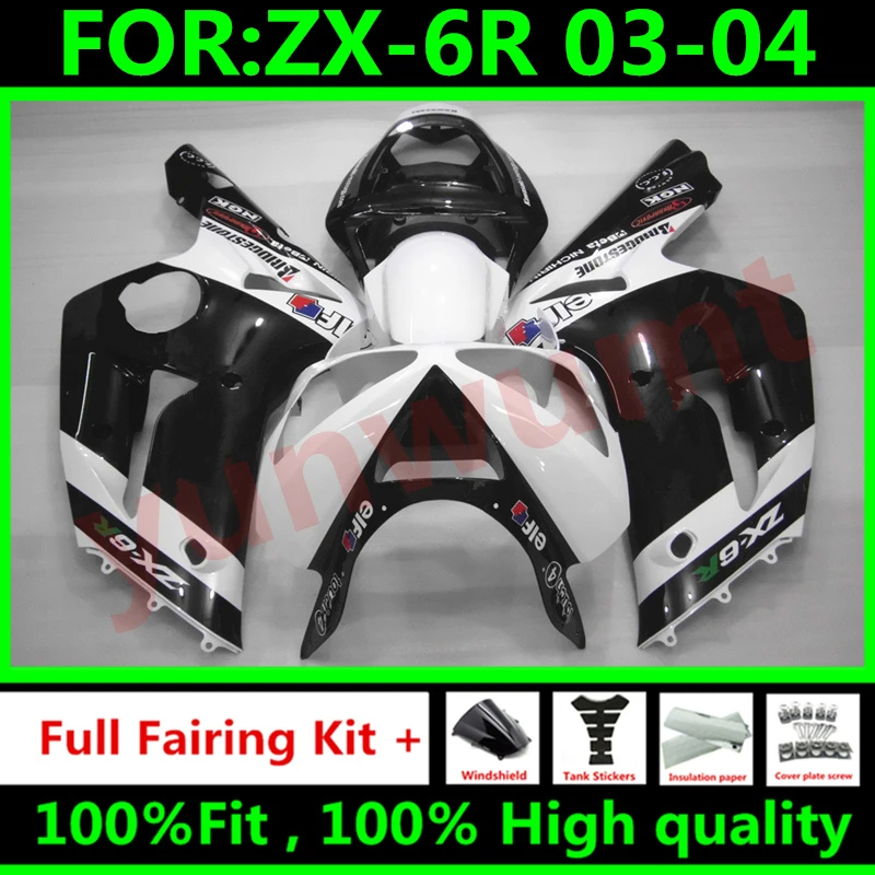 Новый стиль обтекатели для мотоцикла ABS Подходит kawasaki Ninja ZX 6R 636 ZX6R 2003 2004 03 04
