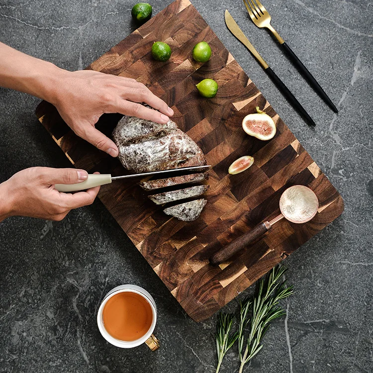 Square Cutting board Whole Wood chopping Bread Sushi plate Real wood tray Pizza Chopping Blocks | Дом и сад