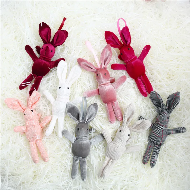 Новый бархатный плюшевый кролик 20 см мягкая игрушка в виде животного Детская