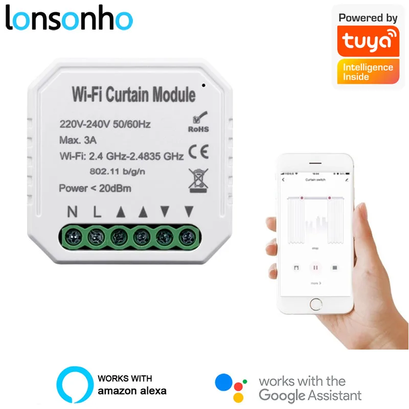 Lonsonho Wi Fi умный модуль переключения штор для слепых моторов беспроводной пульт