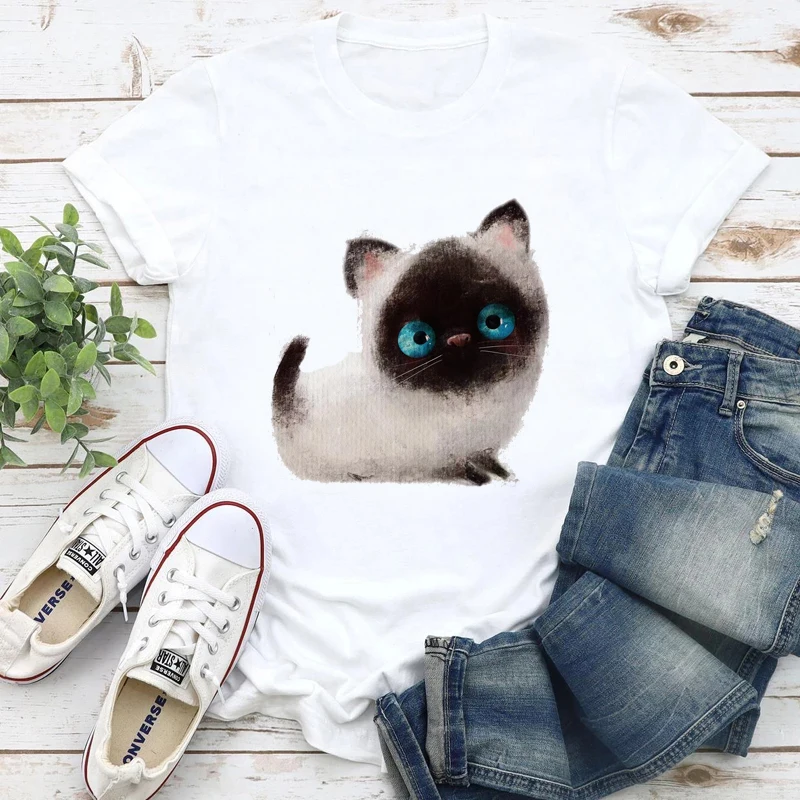 

Summer T-shirt Women's Casual Trend Fashion Short Sleeve O-Neck Top T-shirt Fashion Harajuku Women's T-shirt.