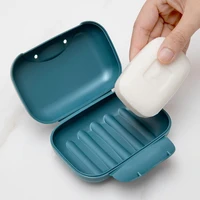 creative travel handmade soap dish portable waterproof dish mini soap with soap box lock dish soap sealed lid z3m0