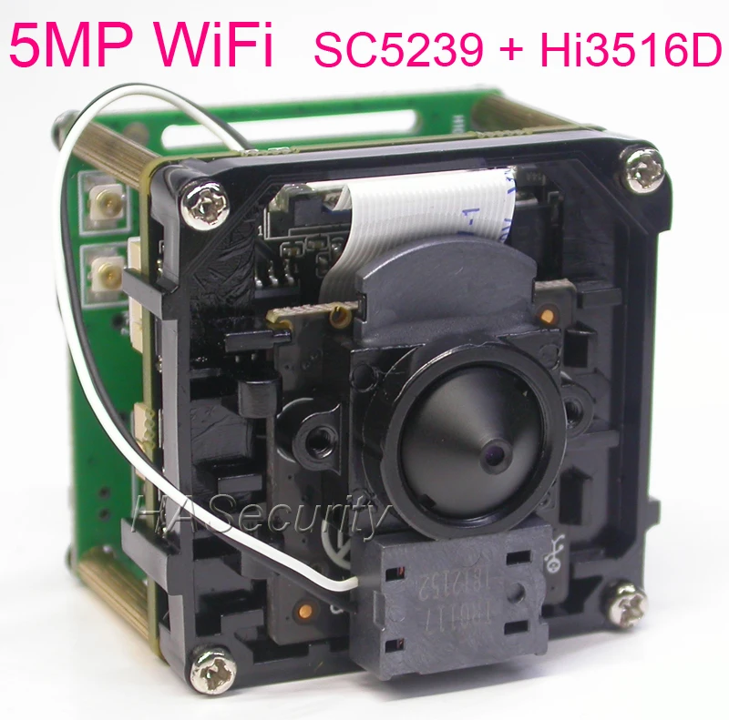 Wi Fi 3 7 МП специальный объектив 1/1 мм H.265 / H.264 2 7. &quotSmartSens SC5239 + Hi3516D V100 IP камера