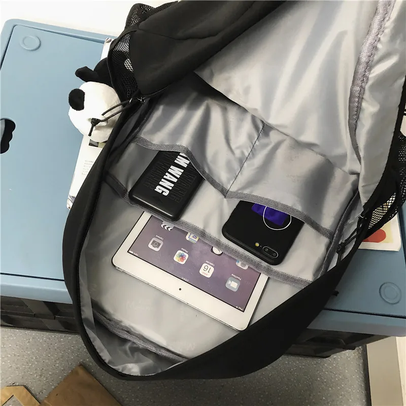 

New Removable Waterproof Nylon Backpack Unisex Large Capacity Laptop Backpack Youth Fashion Travel Bag College Schoolbag