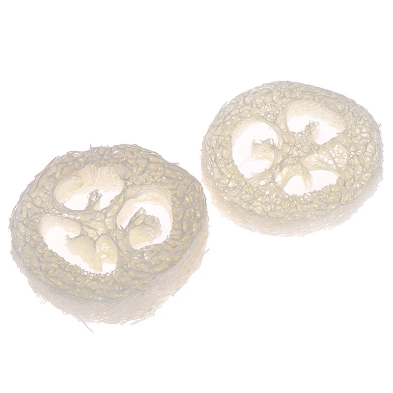 

2Pcs 6*6cm Natural Loofah Soap Holder Dish Bathroom Storage Support Plate Stand Dropshipping