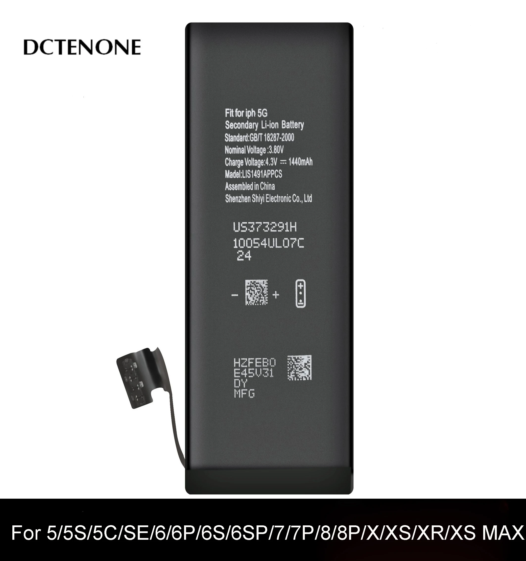 DCTENONE Brand New AAAAA Quality Battery For iPhone 6S 6 5 5S 5C X SE 7 8 Plus XR Xs Max High Real Capacity Zero Cycle | Мобильные