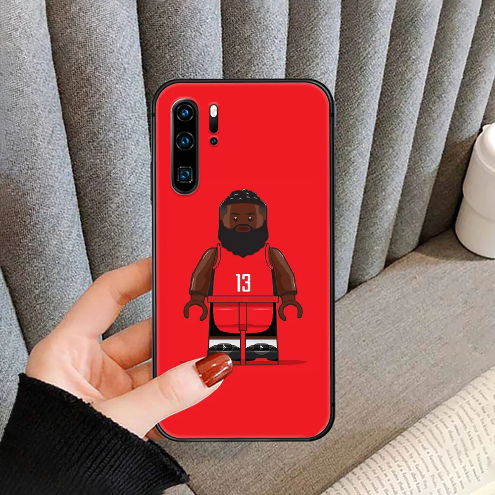 

13 James Harden Basktball Phone Case Cover For Huawei P Mate Smart 10 20 30 40 Lite Z 2019 Pro Black black prime 3D bumper soft
