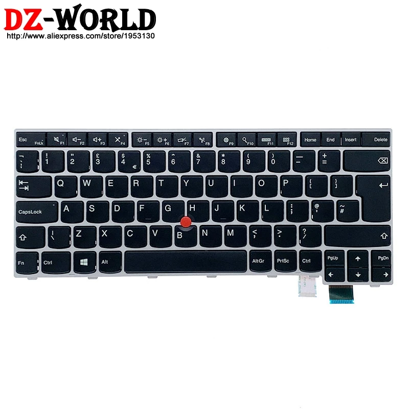 Новая Оригинальная английская клавиатура GB для ноутбука Lenovo Thinkpad 13 S2 2nd T460S T470S
