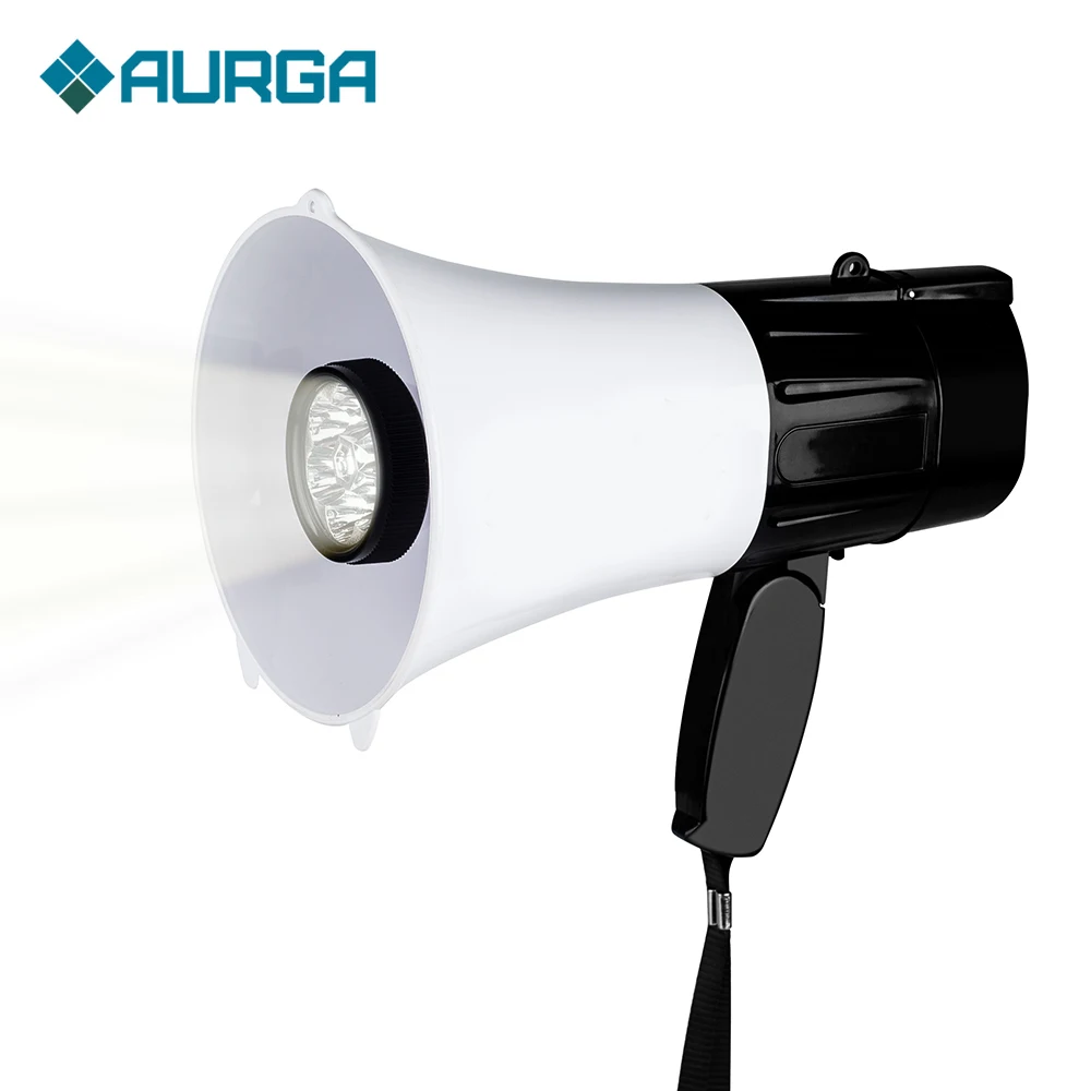 

Handheld Megaphone Speaker 30W High Power Recordable Loudspeaker Tweeter for Teaching Speech Tourist Guide Tool with LED Light