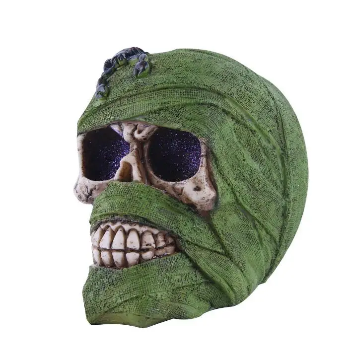 Креативная художественная резьба статуя ужас Череп украшение на Хэллоуин каучук