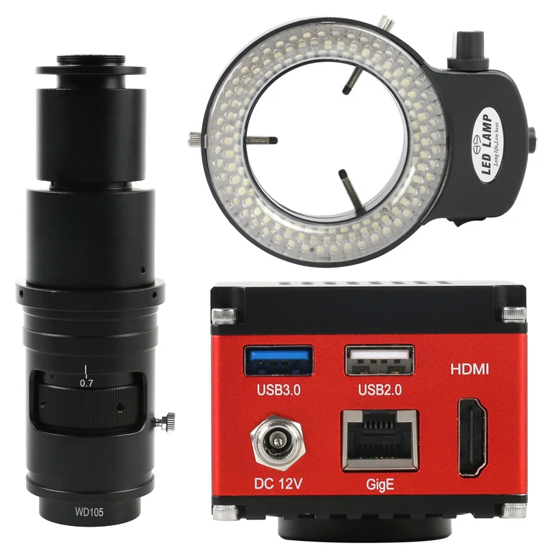 

8.3MP UHD SONY Sensor IMX342 4K UHD 60FPS USB 3.0 RJ45 1080P HDMI Electronic Video Precision Measuring Microscope Camera