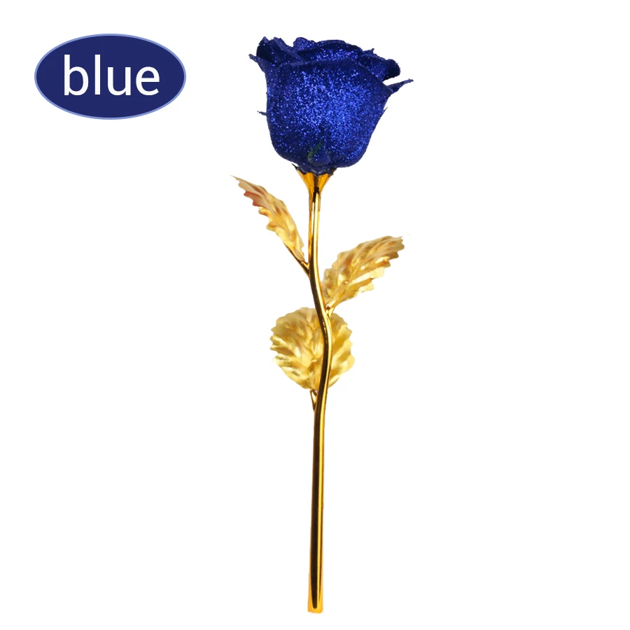 no led blue Романтический Красочный светодиодный сказочный розовый искусственный Галактический цветок розы для подруги, подарок на день Святого Валентина, свадебный Декор для дома - Цвет: no led blue