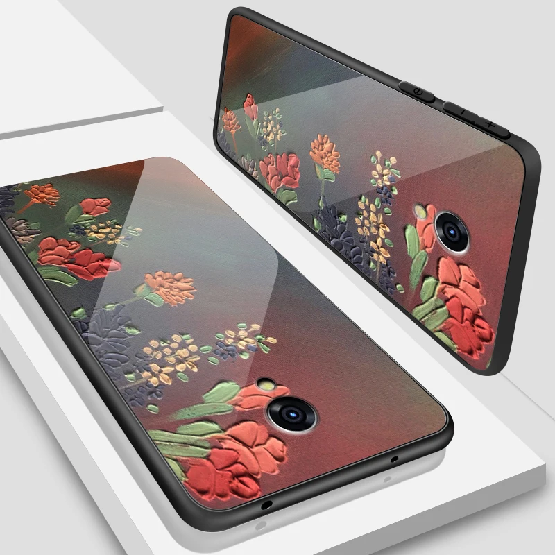 W163 Для iPhone 6S 5s SE 6 7 8 Plus XR XS MAX противоударный чехол из закаленного стекла для Meizu M8 M5 M6 M9 Note 16th Plus роскошные чехлы для телефонов - Цвет: W163
