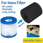 Губка с фильтром для бассейна, многоразовый моющийся фильтр из пены Intex типа H, аксессуары для плавания
