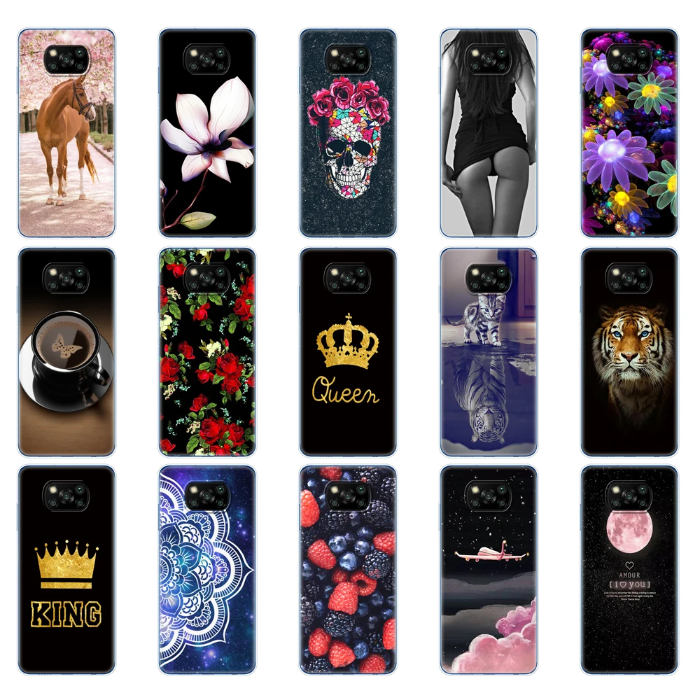 for xiaomi poco x3 nfc case silicon soft back for poco x3 pro case tpu bumper for poco x 3 pocox3 nfc 6 67 global phone cover free global shipping