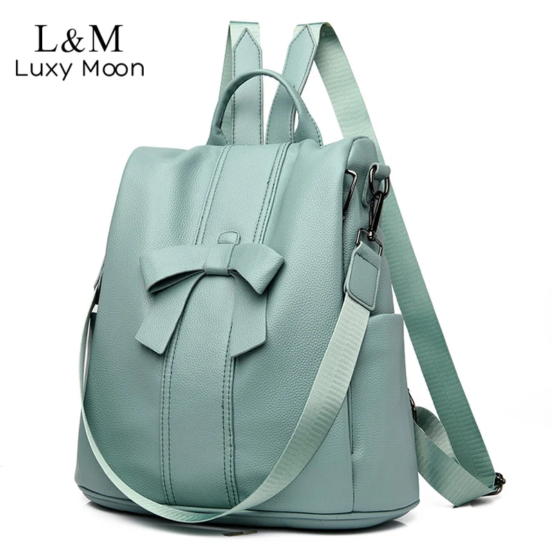 Многофункциональный женский кожаный рюкзак женские рюкзаки с защитой от кражи