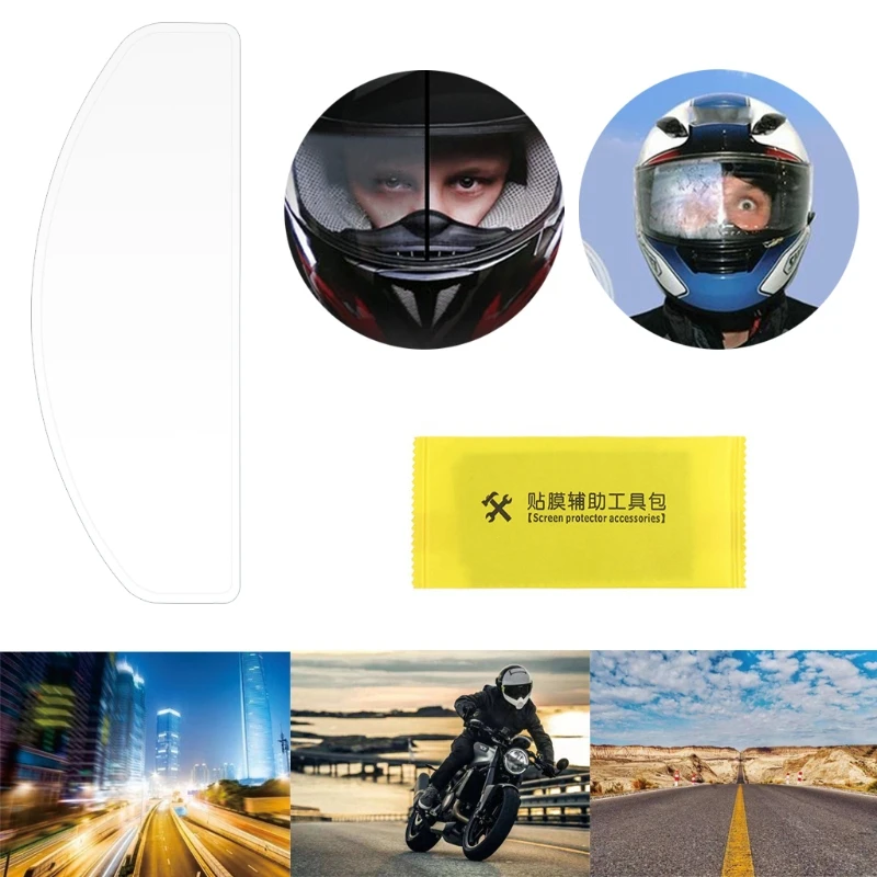

Motorcycle Helmet Waterproof Rainproof Anti-Fog Len Film Clear Protective Sun Visor Screen Patch Shield for K3 K4 AX8