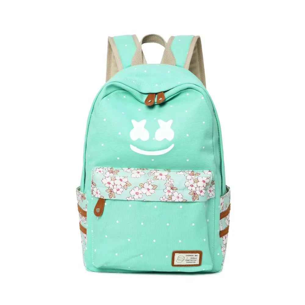Hot Sales DJ Smile face Cosplay Fashion Backpack Student Kids School Bag Pink Color Boy/Girl Notebook Outdoor Leisure |