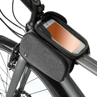 sahoo 122007 touch screen bike 6 5in cell mobile phone bag front frame top tube cycling pouch double side bicycle pannier