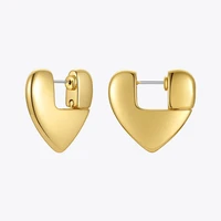 enfashion heart stud earrings for women fashion jewelry gold color piercing lover earings boucle oreille femme wedding e211286