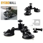 Треугольный Кронштейн на присоске 7 см, держатель для видеорегистратора на лобовое стекло для Gopro Hero345, поворот на мобильный телефон градусов, панорамированиенаклон для камеры Gps