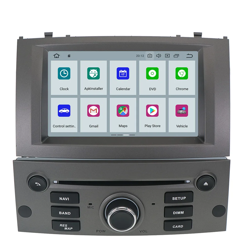 Android 10 0 автомобильный DVD-плеер с радио стерео GPS для Peugeot 407 2004 2005 2006 2007 -2010 навигация