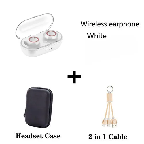 Bluetooth 5.0 Earphones For Huawei Honor 20 10 10i 20i 10 9 Lite 8C 8X Play v10 v20 6c 6x lite 8x max Wireless Earbud Earpieces - Цвет: add Black bag cable