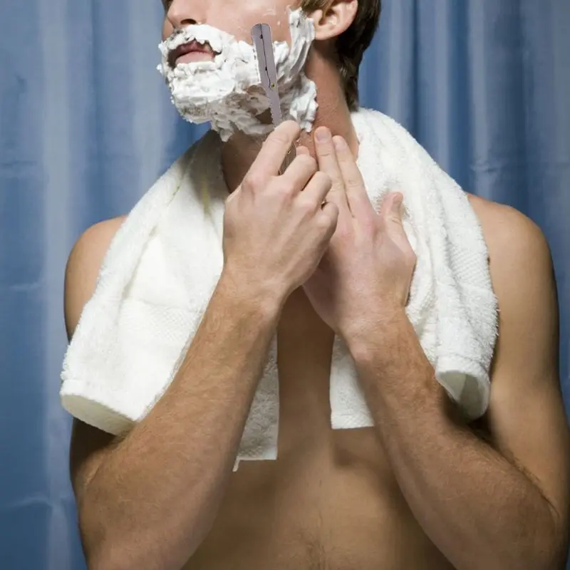 

Folding Shaving Straight Edge Barber Razor Stainless Steel Blade Shaving Knife