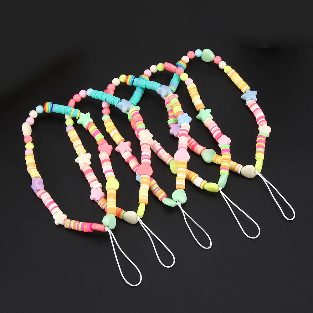 2021 НОВЫЙ Woven шарик мобильный телефон цепи мульти Цвет шарм мобильного телефона