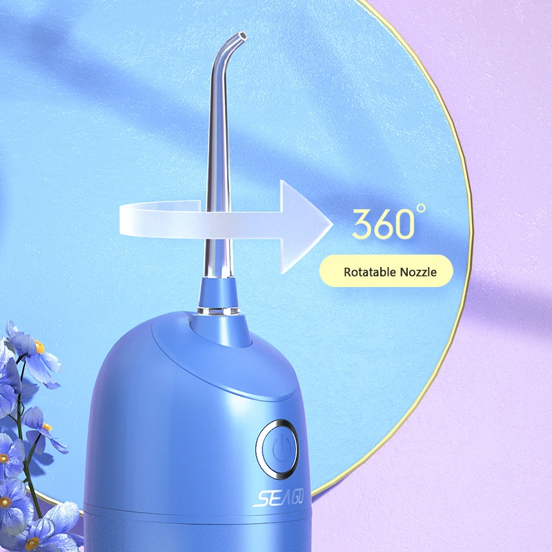 SEAGO Ирригатор для полости рта водяной Флоссер USB Перезаряжаемые резервуар воды