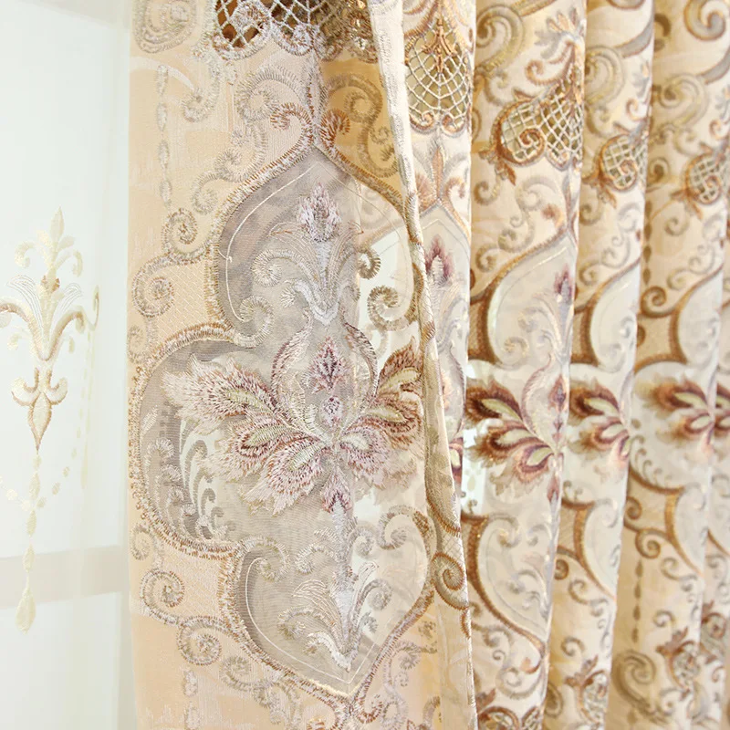 European Style Curtains for Living Room Luxury Lace Bedroom Chenel Shades | Дом и сад