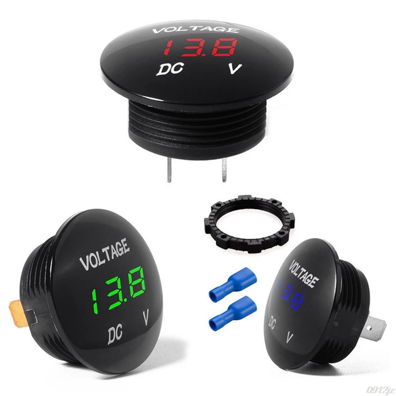 Напряжение метр тестер AC/DC 12V-24V Цифровой Панель вольтметр светодиодный Дисплей