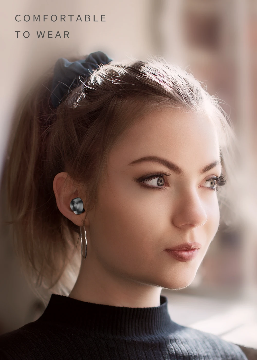 HIFI Bluetooth наушники мини беспроводные сенсорная гарнитура с зарядным устройством