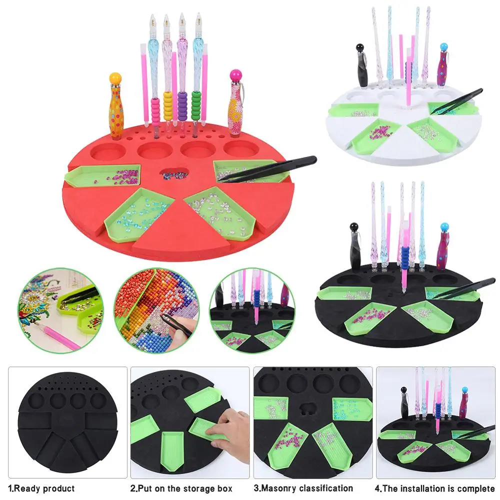 Ящик для хранения большой емкости алмазной живописи лоток сверл инструменты