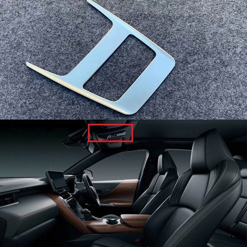 

Car Front Reading Light Cover Trim Decoration Interior Roof Lamp Frames Auto AccessoriesFor Toyota Harrier Venza 2020 2021