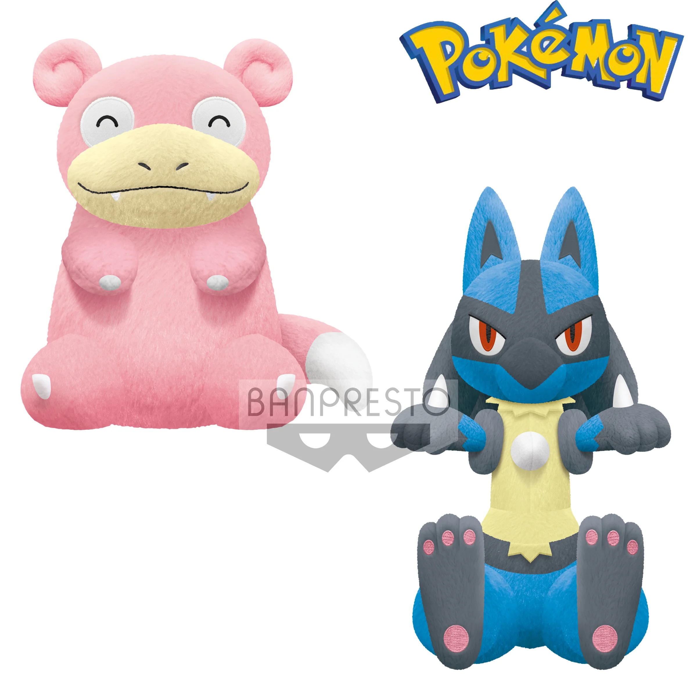 

25Cm Pokemone Slowpoke Lucario Plush Doll Toys Kawaii Anime Figure Soft Stuffed Toys Original Puppet Gifts for Child In Stock