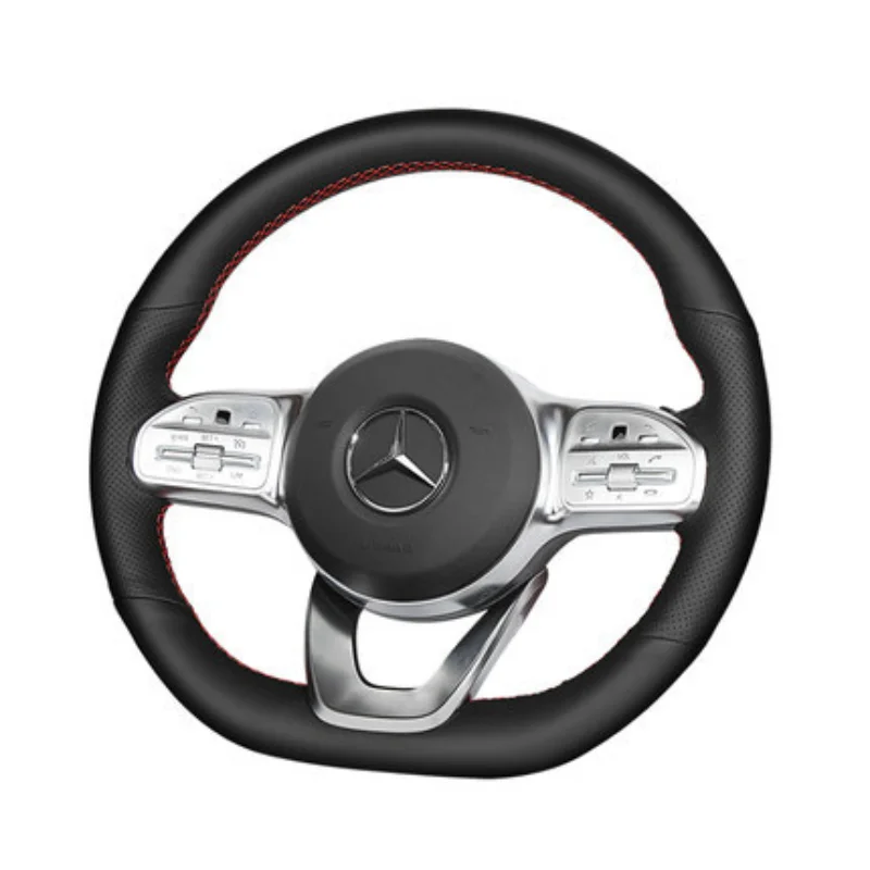 

Mercedes Benz e300l / c260l / c200l / glc260l hand sewn steering wheel cover C180 / gla200 leather handle cover