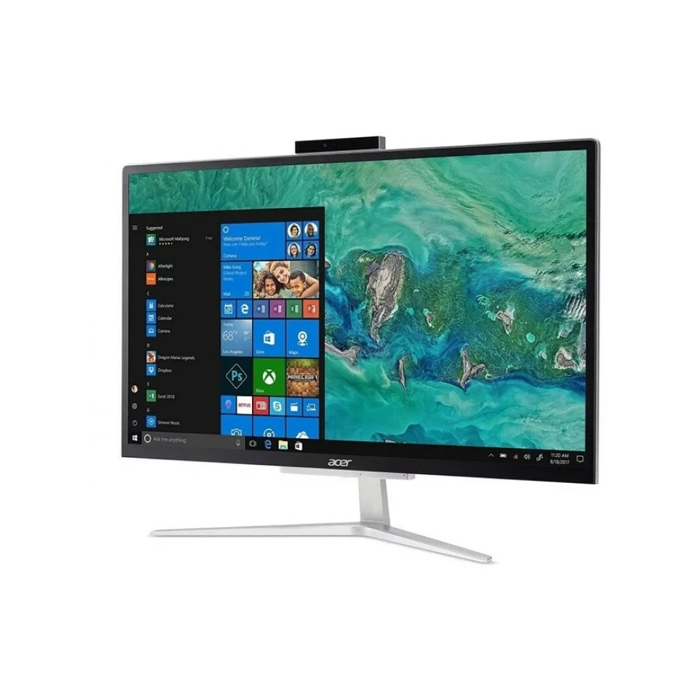 Моноблок Acer Aspire C22-820 21.5" Full HD PS J5040/4Gb/SSD128Gb/UHDG 605/Endless/kb/m/серебристый - купить по