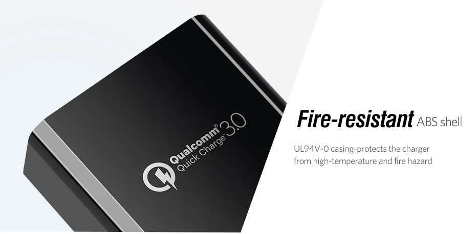 Ugreen Зарядное Устройство USB Qualcomm Быстрая Зарядка 3.0 30 Вт Быстрый Мобильный Телефон Зарядное Устройство(Быстрая Зарядка 2.0 Совместимый) для Samsung Huawei LG