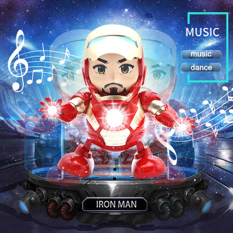 Горячие игрушки восстановленные танцы Железный Человек Робот пластиковый